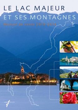 Le Lac Majeur et ses Montagnes Manuel de vente 2013.2014 - Maggioni Tourist Marketing