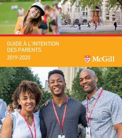 GUIDE À L'INTENTION DES PARENTS 2019-2020 - MCGILL ALUMNI