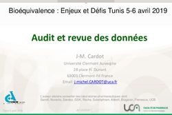 Audit et revue des données - Bioéquivalence : Enjeux et Défis Tunis 5-6 avril 2019