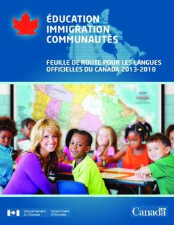 ÉDUCATION IMMIGRATION COMMUNAUTÉS - FEUILLE DE ROUTE POUR LES LANGUES OFFICIELLES DU CANADA 2013-2018 - Canada.ca
