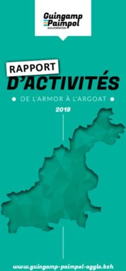 D'activités RappoR t 2019 - www.guingamp-paimpol-agglo.bzh - Guingamp-Paimpol Agglomération