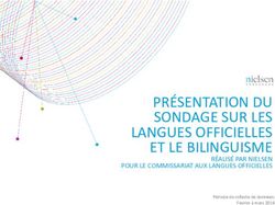 PRÉSENTATION DU SONDAGE SUR LES LANGUES OFFICIELLES ET LE BILINGUISME - RÉALISÉ PAR NIELSEN POUR LE COMMISSARIAT AUX LANGUES OFFICIELLES