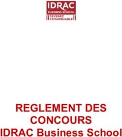 REGLEMENT DES CONCOURS - IDRAC Business School