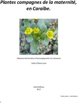 Plantes compagnes de la maternité, en Caraïbe - Mémoire de formation d'accompagnante à la naissance Centre Pleine Lune Julie Mailloux 2017 ...