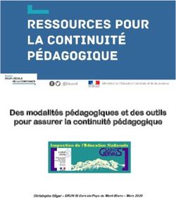 Des modalités pédagogiques et des outils pour assurer la continuité pédagogique