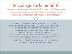 Sociologie de la mobilit&eacute; - Comprendre les enjeux la mobilit&eacute; &agrave; partir de l'&eacute;mergence de nouveaux usages, de nouvelles technologies ou de ...