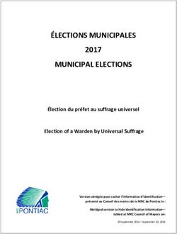 &Eacute;LECTIONS MUNICIPALES 2017 - MRC de Pontiac