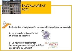 BACCALAUREAT 2021 1- Choix Des Enseignements De Spécialité En Classe De ...