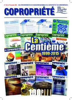 Centi&egrave;me La 1999-2015 - Association Nationale de la copropri&eacute;t&eacute; ...