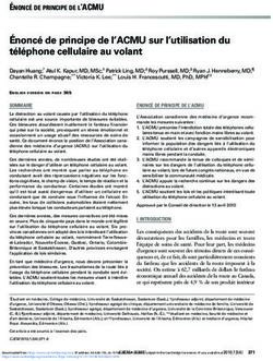 &Eacute;nonc&eacute; de principe de l'ACMU sur l'utilisation du t&eacute;l&eacute;phone cellulaire au volant