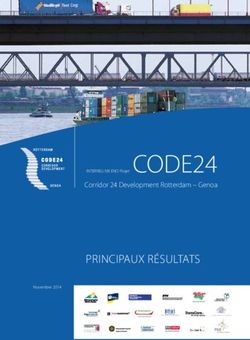 PRINCIPAUX RÉSULTATS INTERREG IVB ENO PROJET CODE24 - CORRIDOR 24 DEVELOPMENT ROTTERDAM - GENOA - EGTC RHINE-ALPINE