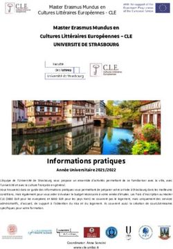 Informations pratiques - UUNNIIVVEERRSSIITTEE DDEE SSTTRRAASSBBOOUURRGG