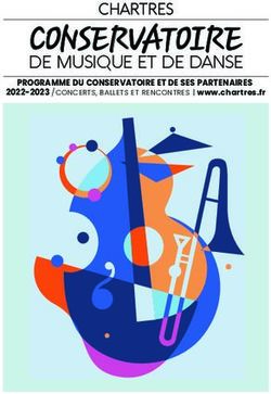 CONSERVATOIRE DE MUSIQUE ET DE DANSE - PROGRAMME DU CONSERVATOIRE ET DE SES PARTENAIRES