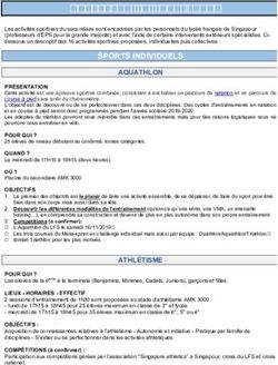 ACTIVITES AS 2019-2020 - Lycée Français de Singapour