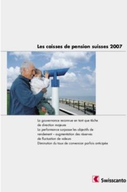 Les caisses de pension suisses 2007 - Site des 60plus@csem page ...