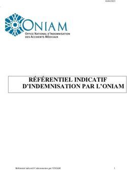 R&Eacute;F&Eacute;RENTIEL INDICATIF D'INDEMNISATION PAR L'ONIAM