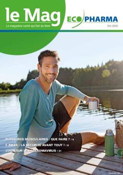 Le Mag - BLESSURES MUSCULAIRES : QUE FAIRE ZOOM SUR LE PAPILLOMAVIRUS | 31 - Ecopharma