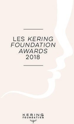 LES KERING FOUNDATION AWARDS 2018