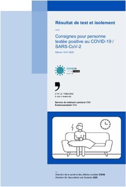 R&Eacute;SULTAT DE TEST ET ISOLEMENT - CONSIGNES POUR PERSONNE TEST&Eacute;E POSITIVE AU COVID-19 / SARS-COV-2 - &Eacute;TAT DE FRIBOURG