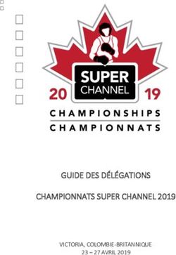 GUIDE DES DÉLÉGATIONS CHAMPIONNATS SUPER CHANNEL 2019 - VICTORIA, COLOMBIE-BRITANNIQUE 23 - 27 AVRIL 2019