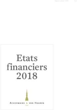 Etats 2018 f inanciers - Ackermans & van Haaren