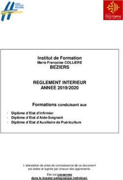 BEZIERS REGLEMENT INTERIEUR ANNEE 2019/2020 - lnstitut de Formation - ifsi beziers