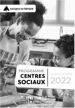 2022 SOCIAUX CENTRES PROGRAMME - Centres sociaux de Savigny-le-Temple