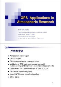GPS Applications in Atmospheric Research