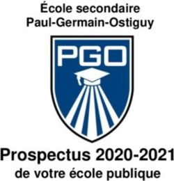 Prospectus 2020-2021 de votre école publique - École secondaire Paul-Germain-Ostiguy - csdhr