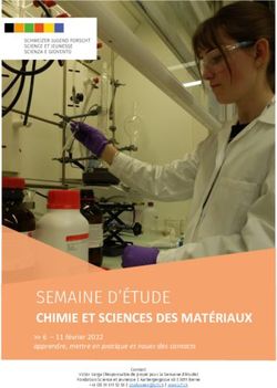 SEMAINE D'&Eacute;TUDE CHIMIE ET SCIENCES DES MAT&Eacute;RIAUX 6 - 11 f&eacute;vrier 2022 apprendre, mettre en pratique et nouer des contacts - chimie et sciences ...