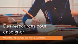Des ressources pour enseigner - Master MEEF PE- INSPE de Lyon-UCBL-V.Favel-Kapoian - Le passeur