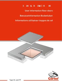 Gebruikersinformatie vloerluiken User information floor doors Benutzerinformation Bodenluken Informations utilisateur trappes de sol - Type VL and ...