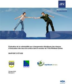 Évaluation de la vulnérabilité aux changements climatiques des réseaux d'évacuation des eaux de surface dans le secteur de Trois-Rivières-Centre ...
