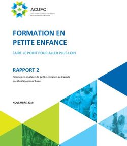 FORMATION EN PETITE ENFANCE - RAPPORT 2 FAIRE LE POINT POUR ALLER PLUS LOIN - ACUFC.ca