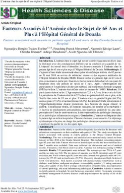 Facteurs Associ&eacute;s &agrave; l'An&eacute;mie chez le Sujet de 65 Ans et Plus &agrave; l'H&ocirc;pital G&eacute;n&eacute;ral de Douala