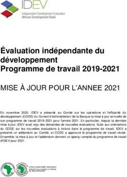 &Eacute;valuation ind&eacute;pendante du d&eacute;veloppement Programme de travail 2019-2021