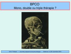BPCO Mono, double ou triple th&eacute;rapie ? - Dr B. Thi&eacute;vent - " Journ&eacute;e jurassienne de pneumologie " - Del&eacute;mont, le 28 novembre 2019