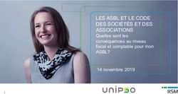 LES ASBL ET LE CODE DES SOCIÉTÉS ET DES ASSOCIATIONS - Quelles sont les conséquences au niveau fiscal et comptable pour mon 14 novembre 2019 - UNIPSO