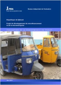 République de Djibouti Projet de développement du microfinancement et de la microentreprise