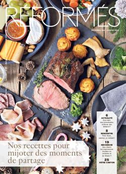 Nos recettes pour mijoter des moments de partage - Réformés ...