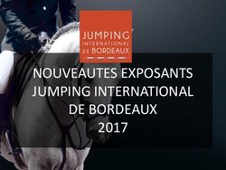 NOUVEAUTES EXPOSANTS JUMPING INTERNATIONAL DE BORDEAUX 2017