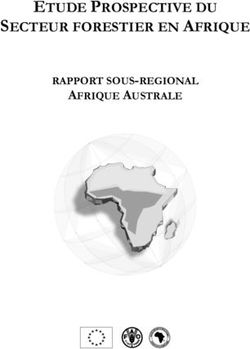 ETUDE PROSPECTIVE DU SECTEUR FORESTIER EN AFRIQUE - RAPPORT SOUS-REGIONAL AFRIQUE AUSTRALE - FAO