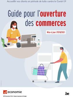 Guide pour l'ouverture des commerces - Accueillir vos clients en p&eacute;riode de lutte contre le Covid-19 - FOD Economie
