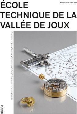 ÉCOLE TECHNIQUE DE LA VALLÉE DE JOUX