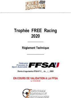 Troph&eacute;e FREE Racing 2020 - R&egrave;glement Technique EN COURS DE VALIDATION A LA FFSA - Troph&eacute;e Tourisme Endurance