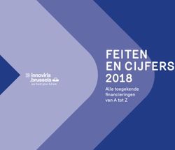 FEITEN EN CIJFERS 2018 - Alle toegekende fi nancieringen van A tot Z we fund your future - Innoviris