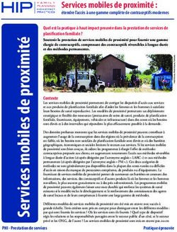 Services mobiles de proximité : étendre l'accès à une gamme complète de contraceptifs modernes - HIPs