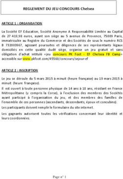 REGLEMENT DU JEU CONCOURS Chelsea