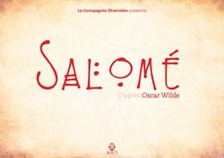 AloméD'après Oscar Wilde - La Compagnie Diversités présente - Compagnie Diversites