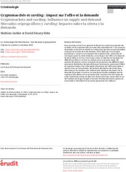 Cryptomarchés et carding : impact sur l'offre et la demande Cryptomarkets and carding: Influence on supply and demand Mercados criptográficos y ...